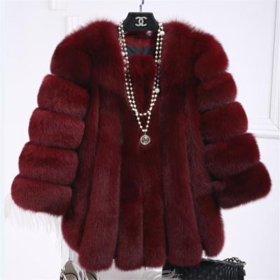 China New Design White Faux Fur Coat Women Anti-Shrink With Great Price for sale