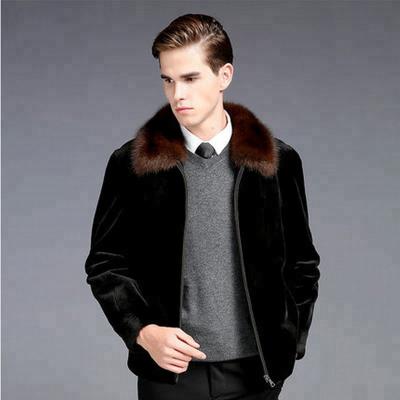 China 2018 Newest Style Faux Fur Men's Jacket Factory New Style Hooded Winter Viable Warm Style for sale