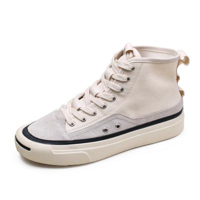 China New Stock Trend Fashion Breather Men Casual White Canvas Shoes Fashionable Shoes for sale