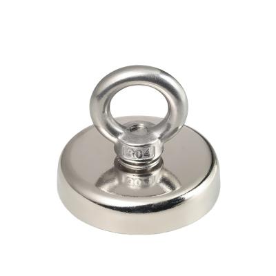 China Industrial Magnet Rare Earth Neodymium Magnet Hook D32 X 44.5mm Pot Magnets for sale