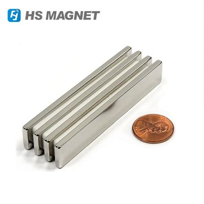 China Industrial Magnet Super Strong Large Block Magnet Bars 60 x 10 x 5 Mm Rare Earth Neodymium N45 Magnet for sale