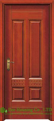 China Raise Panel Solid Teak Natural Timber Entry door For Villas/Apartment, Solid Core for sale