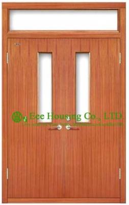 China Commercial fire retardant wood doors with glazing,UL Certificated is available for sale