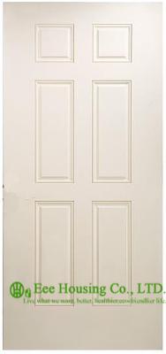 China 40mm Energy efficient fiberglass SMC door For Villas/Apartment, Inward Opening, White Color Fiberglass Door for sale