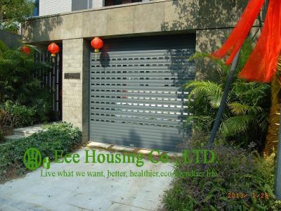 China Grey Color Remote Control Aluminum alloy rolling garage door, Powder coating Surface for sale