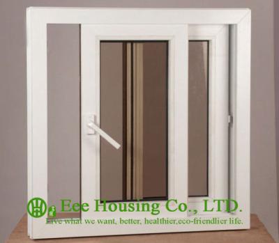 China Energy Efficient UPVC Sliding Windows With 8mm Tempered Glass,Sound and Heat insulation for sale