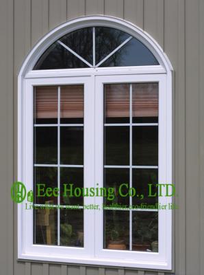 China Vinyl Sliding Windows With Arch Design,Upvc fixed and sliding window,clear tempered glass for sale