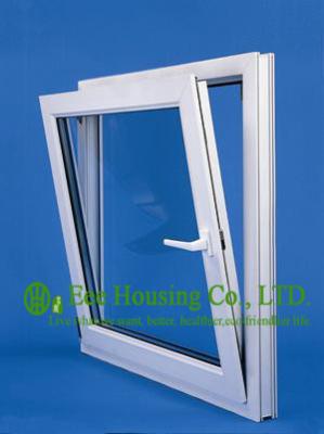 China Top hung Upvc Windows For House, White Color Vinyl Awning Windows manufacturer China for sale