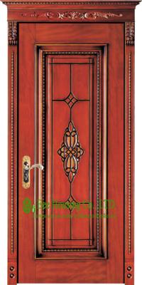 China 40mm Solid Timber Entry Door For Apartment, Lacquer Finish Timber Door For Sale In China for sale