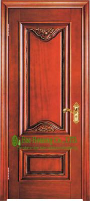 China Lacquer Finish 40mm Solid Timber Entry Door For Apartment, Outward Opening External Door for sale