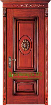 China Lacquer Finish 40mm Solid Timber Entry Door For Apartment, Outward Opening External Door for sale