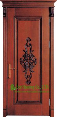 China Lacquer Finish 40mm Solid Timber Entry Door For Apartment, Outward Opening External Door for sale