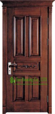 China Lacquer Finish 40mm Solid Timber Entry Door For Apartment, Outward Opening External Door for sale