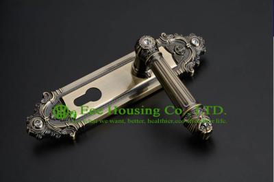 China Interior Door Lock, European style mortise lock for timber door,Antique Brass finish lock for sale