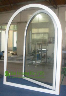 China UPVC Windows For Residential Home, Double Glazed Arched Casement Window, Waterproof  Vinyl Windows For Sale for sale