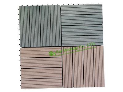 China Garden Tiles For Sale, WPC Outdoor decking For Garden, easy Installation wpc decking tiles, 300x300mm for sale