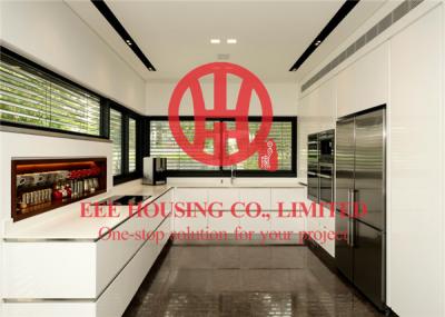 China Customized Modern Lacquer Kitchen Cabinet with Excellent Design and Quality MOQ is 1 set & Shipping by Sea for sale