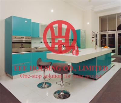 China Customized Modern Lacquer Kitchen Cabinet with Excellent Design and Quality MOQ is 1 set & Shipping by Sea for sale