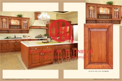 China Modern Elegant Solid Wood Kitchen Cabinet with Excellent Design and Quality for sale