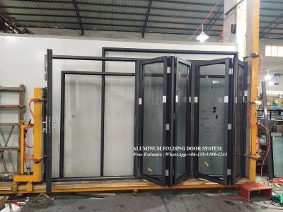 China internal aluminum door garden folding doors,Australian standard Aluminium profile Soundproof Used Exterior fold Doors for sale