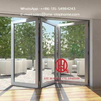 China aluminium bifold french doors,restaurants tempered glass for sale