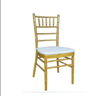 China Modern wedding chair wedding chairs events supply white gold chivari white hot sale white wedding chair with cushion for sale