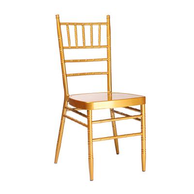 China Modern cheap wholesale aluminum chiavari chair gold napoleon factory Dubai chiavari chairs for sale