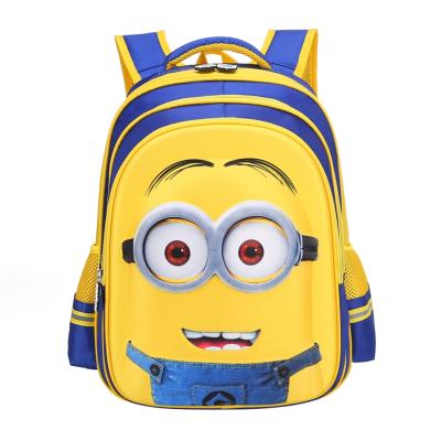 China Cheapest Price Yellow Man 3D Cartoon Children School Backpack Waterproof Small Bag for sale