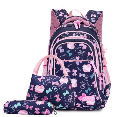 China Anti-theft new arrival hot sale 3 in 1 set with pencil case and handbag space schoolbag for primary kids for sale