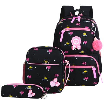 China Anti-theft new arrival hot sale 3 in 1 set with pencil case and handbag space schoolbag for primary kids for sale