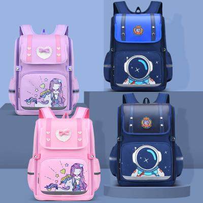 China Original Hot Sale Anti-theft Cartoon Character Children Space School Bag With Large Capacity Waterproof Fabric For Primary Children for sale