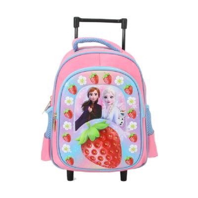 China Anti Theft Kids School Trolley Bag Rolled Bag On Wheels Rolling Backpacks for sale