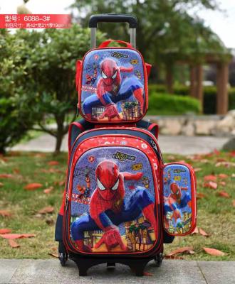 China Wholesale Anti-theft Trolley School Bag For Children Girls Boys New Style 3 In 1 School Bag With Wheels for sale