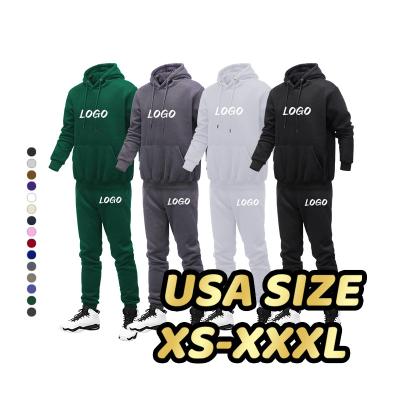 China Breathable Custom Logo Men's Jogging Suits Mens White Polyester Jogging Tracksuits Custom Logo for sale