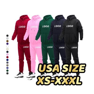 China Breathable High Quality Sweatsuit Set Custom Logo Jogging Suits Custom Reflective Tracksuit Unisex for sale