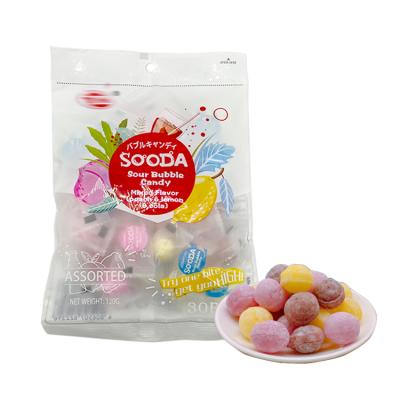 China New Arrival Natural Super Sour Candy Fruity Mixed Sour Bubble Sour Hard Candy for sale