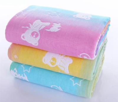 China Wholesale 100% good quality QUICK DRY cotton baby towel single dyed for sale