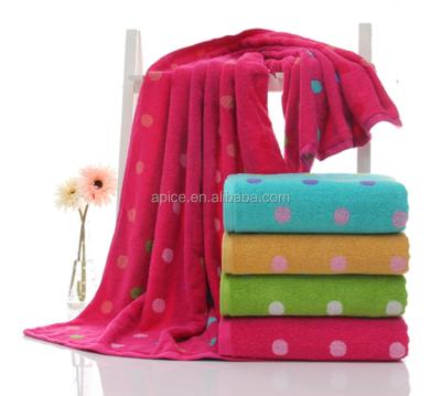 China Fashion QUICK DRY promotion china alibaba velvet jacquard bright colorful 100% bath towel for sale