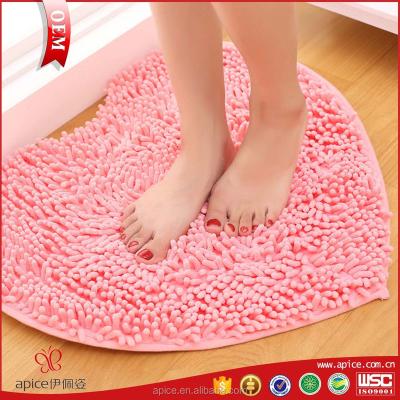 China Sustainable Microfiber Chenille Floor Mat Polyester Bath Mat for sale