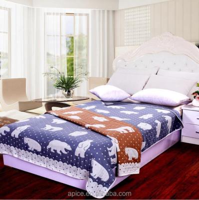 China Anti-bacteria disposable baby 6 layers gauze terry cloth bed cover, gauze bedspread for sale