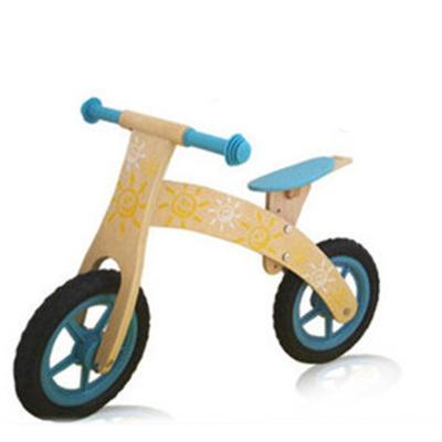 China Ride On Wooden Toy Bicycle Wooden Balance Bike Toy Balance Walker Toy For Baby Balance Training for sale