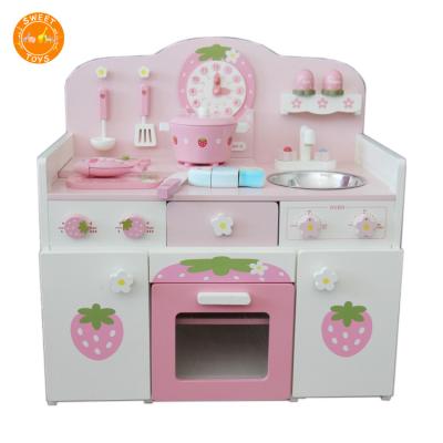 China Cooking Play Toys Kids Wooden Toy Kitchen Set Best Wooden Kids Play Kitchen Set Funny Toddlers Wooden Kitchen Toys for sale