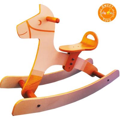 China Ride on Toy Classic Wooden Rocking Horse Toy, Ride on Toy Rocker in Traditional Style for Toddler Kids, Little Boys and Girls, Baby for sale