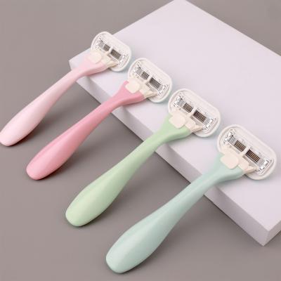 China Triple Blade Relax Custom Hotel Triple Blade Women Disposable Shaving Razor for sale