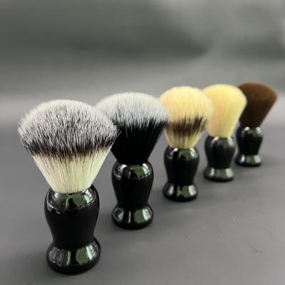 China Shaving Brush Relax Custom Private Label 20-30mm Synthetic Filaments Hair Knots Metal Handle Mens Shaving Brush for sale