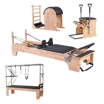 China Wood+Aluminum Alloy+Good Price Sporting Goods Sporting Goods Cadillac Pilates Reformer Pilates Accessories for sale