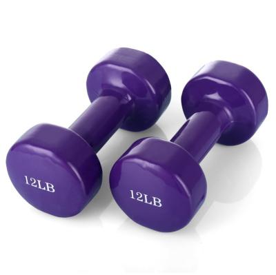 China Clad dumbbell made of high quality steel and sponge materials gym weight dumbbell sets for sale