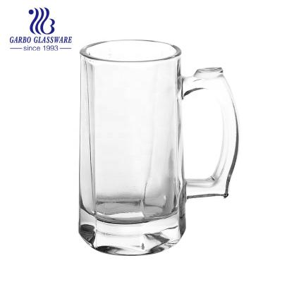 China Stock maker large and eco-friendly feature glass high end beer mugs with handle for sale for sale