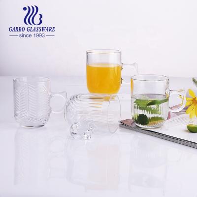 China Viable Personalized Clear 250ml Glass Coffee Mugs With Handle In Stock For Fast Delivery for sale