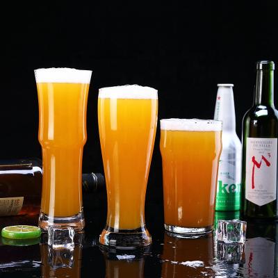 China 370ml Biodegradable Tall Mugs With Logo Custom Wholesale Pilsner Beer Glass Mug Customized Beer Glasses for sale